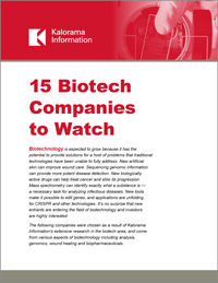 15个生物技术公司观察